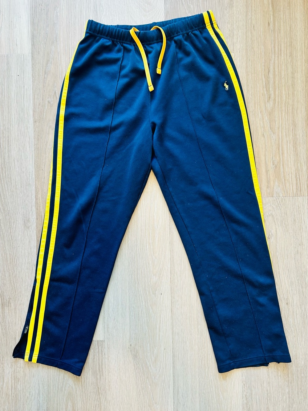 Polo Double Navy/Gold College Stripe Sweatpants